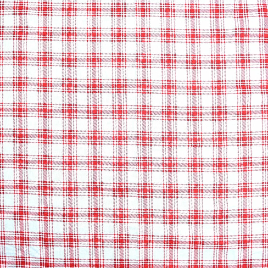 Coupon 🥰 Red Plaid Cotton Fabric by Loops & Threads® 💯 2 Coupon 🥰 Red Plaid Cotton Fabric by Loops & Threads® 💯 - Image 2