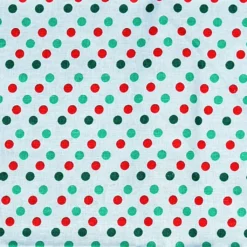 Cheapest 👠Red & Green Polka Dot Cotton Fabric by Loops & Threads® 💯