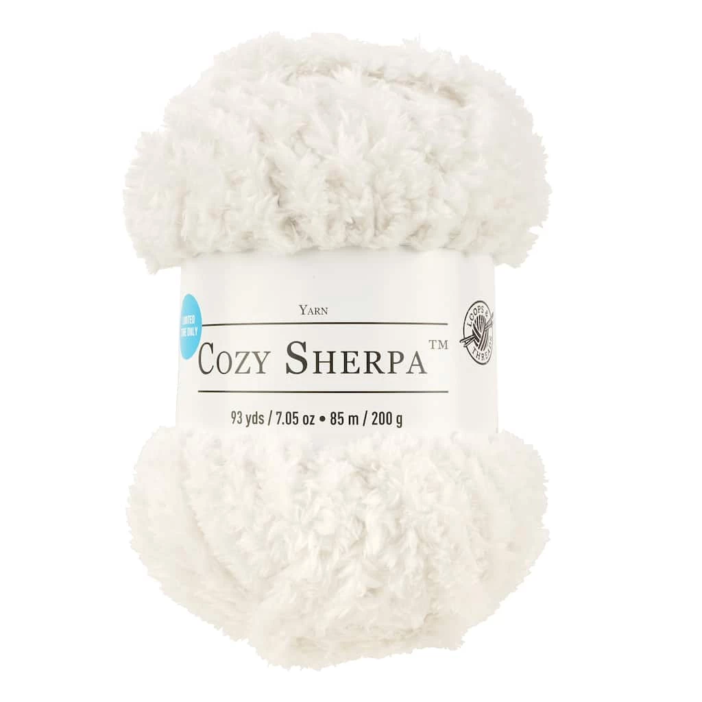 Outlet 🧨 Cozy Sherpa™ Yarn by Loops & Threads® 🎉 1 Outlet 🧨 Cozy Sherpa™ Yarn by Loops & Threads® 🎉