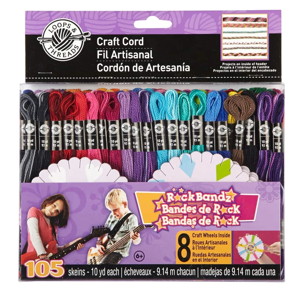 Flash Sale 🤩 12 Pack: Rock Bandz Craft Cord by Loops & Threads™ 😉 1 Flash Sale 🤩 12 Pack: Rock Bandz Craft Cord by Loops & Threads™ 😉