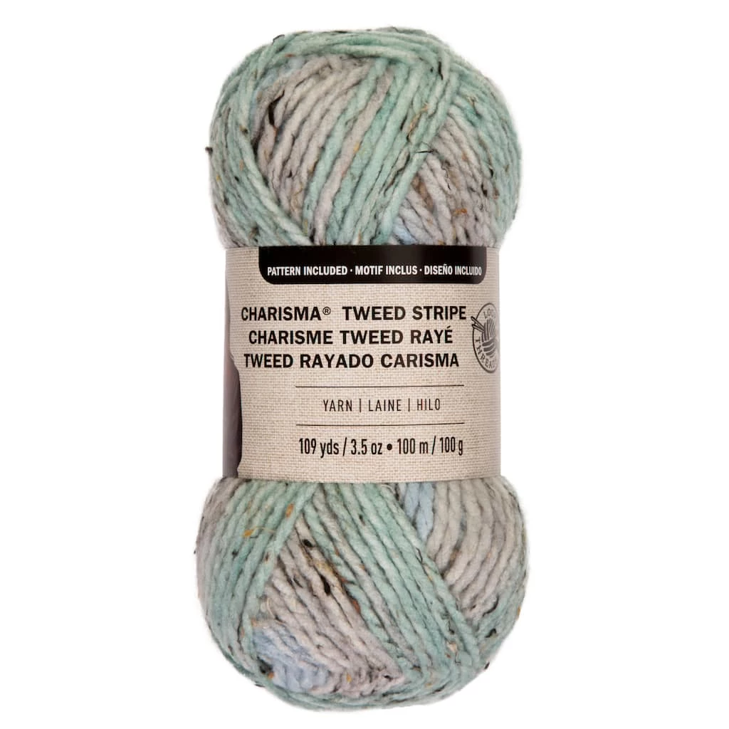 Brand new 👠15 Pack: Charisma™ Tweed Stripe Yarn by Loops & Threads® 🌟 1 Brand new 👠15 Pack: Charisma™ Tweed Stripe Yarn by Loops & Threads® 🌟