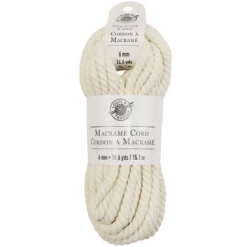 Brand new 🌟 12 Pack: Macramé Cotton Cord by Loops & Threads®, 50ft. 🎉