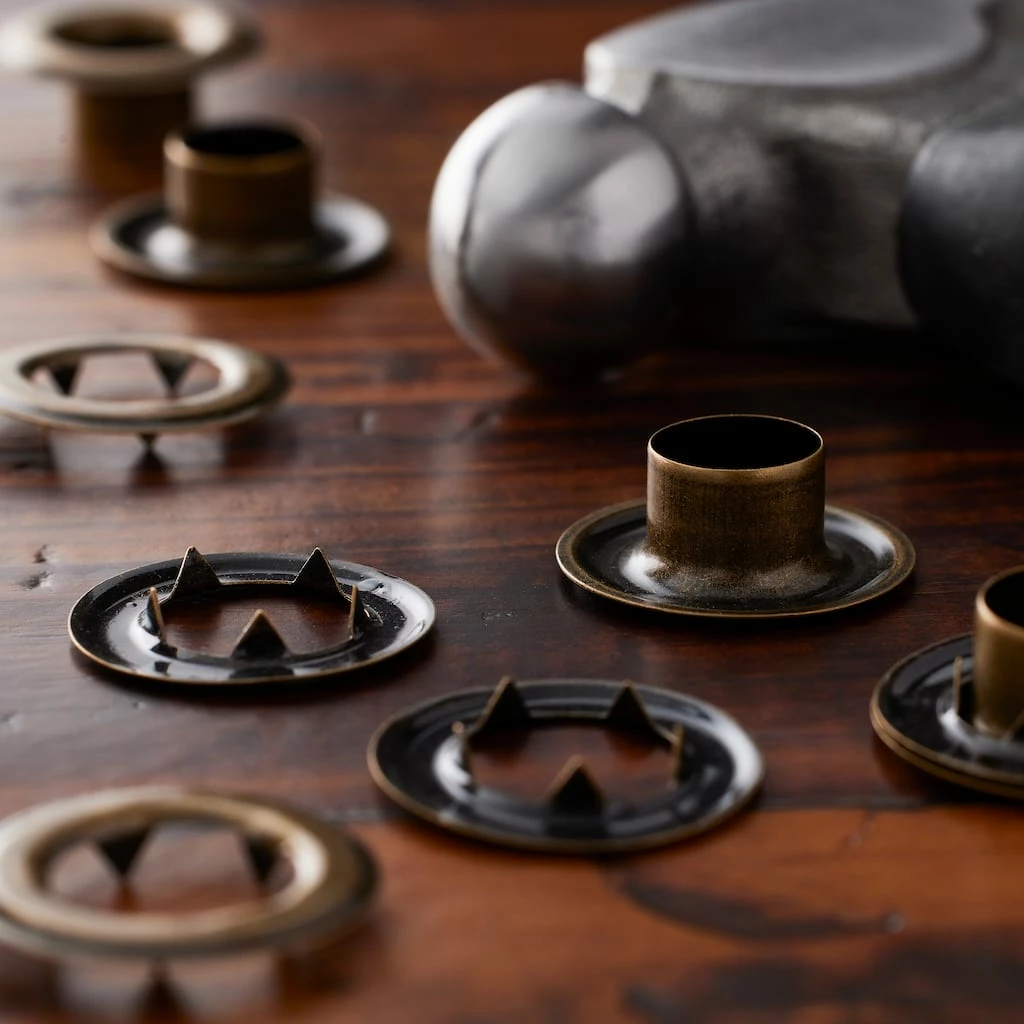 Cheap 😠12 Packs: 8 ct. (96 total) 7/16" Antique Brass Eyelets by Loops & Threads™ 😀 2 Cheap 😠12 Packs: 8 ct. (96 total) 7/16" Antique Brass Eyelets by Loops & Threads™ 😀 - Image 2