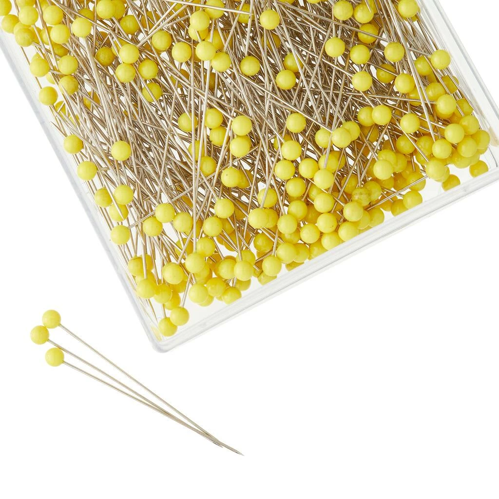 Best deal 🔔 12 Packs: 500 ct. (6,000 total) 1.75" Yellow Ball Quilting Pins by Loops & Threads™ 🌟 1 Best deal 🔔 12 Packs: 500 ct. (6,000 total) 1.75" Yellow Ball Quilting Pins by Loops & Threads™ 🌟