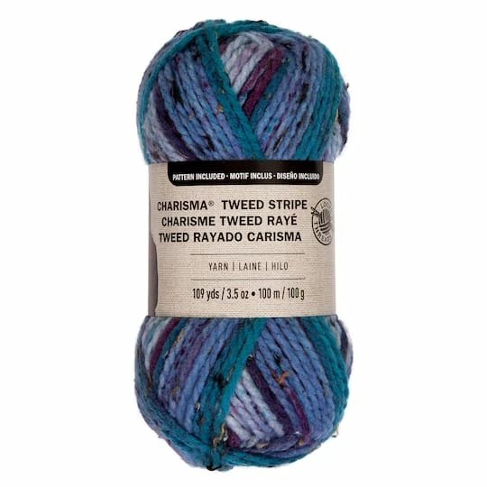 Brand new 👠15 Pack: Charisma™ Tweed Stripe Yarn by Loops & Threads® 🌟 5 Brand new 👠15 Pack: Charisma™ Tweed Stripe Yarn by Loops & Threads® 🌟 - Image 5